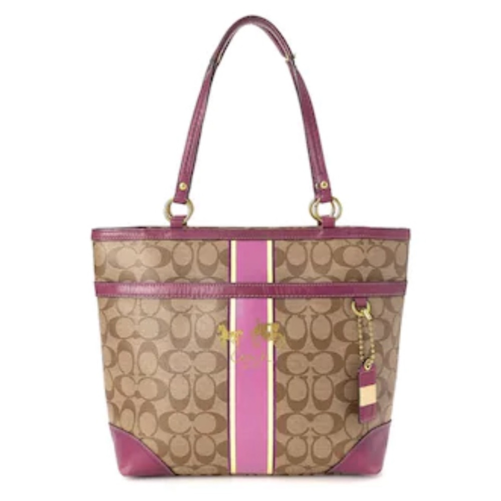 Coach - Vintage Luxury Coated Canvas Tote
